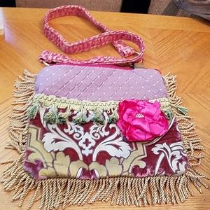 Keep It Gipsy Cloth/Tapestry Crossbody Bag Lg Sz